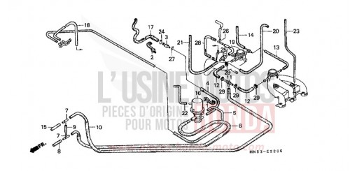 TUBING (5) GL1500J de 1988